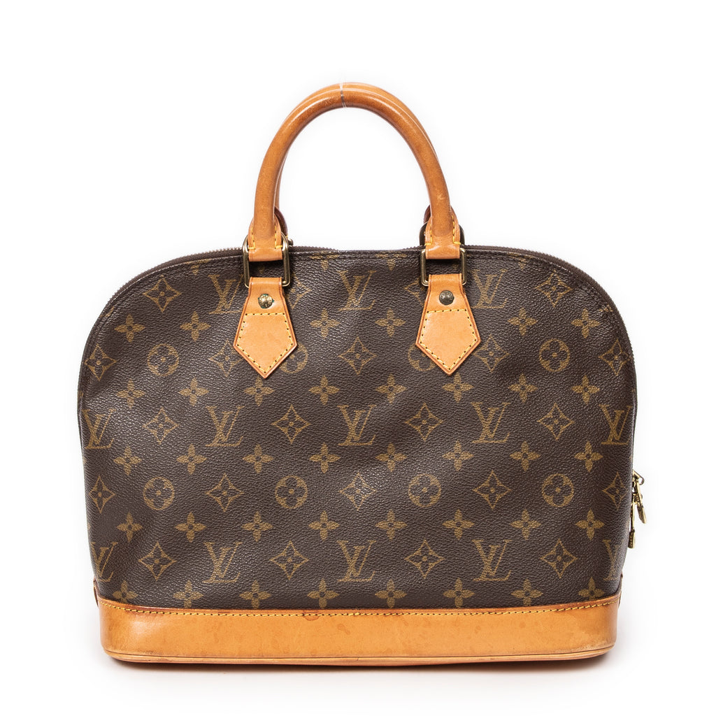 Handbag Alma PM Brown Monogram Canvas