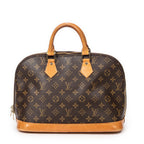 Handbag Alma PM Brown Monogram Canvas