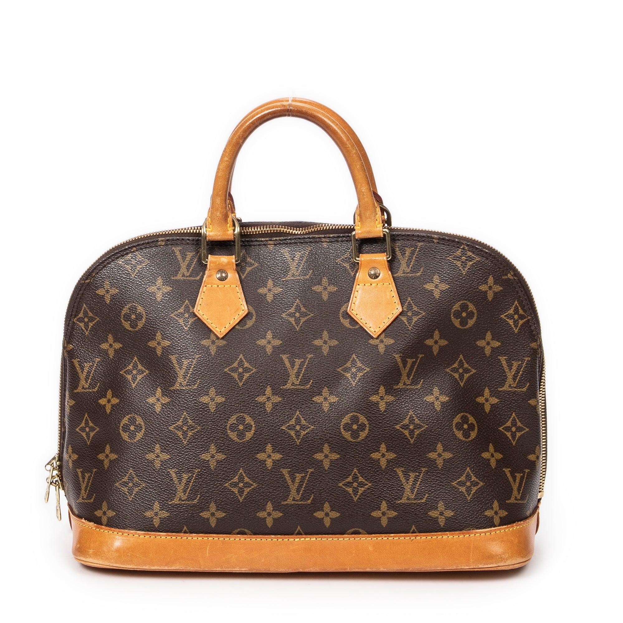 Handbag Alma PM Brown Monogram Canvas