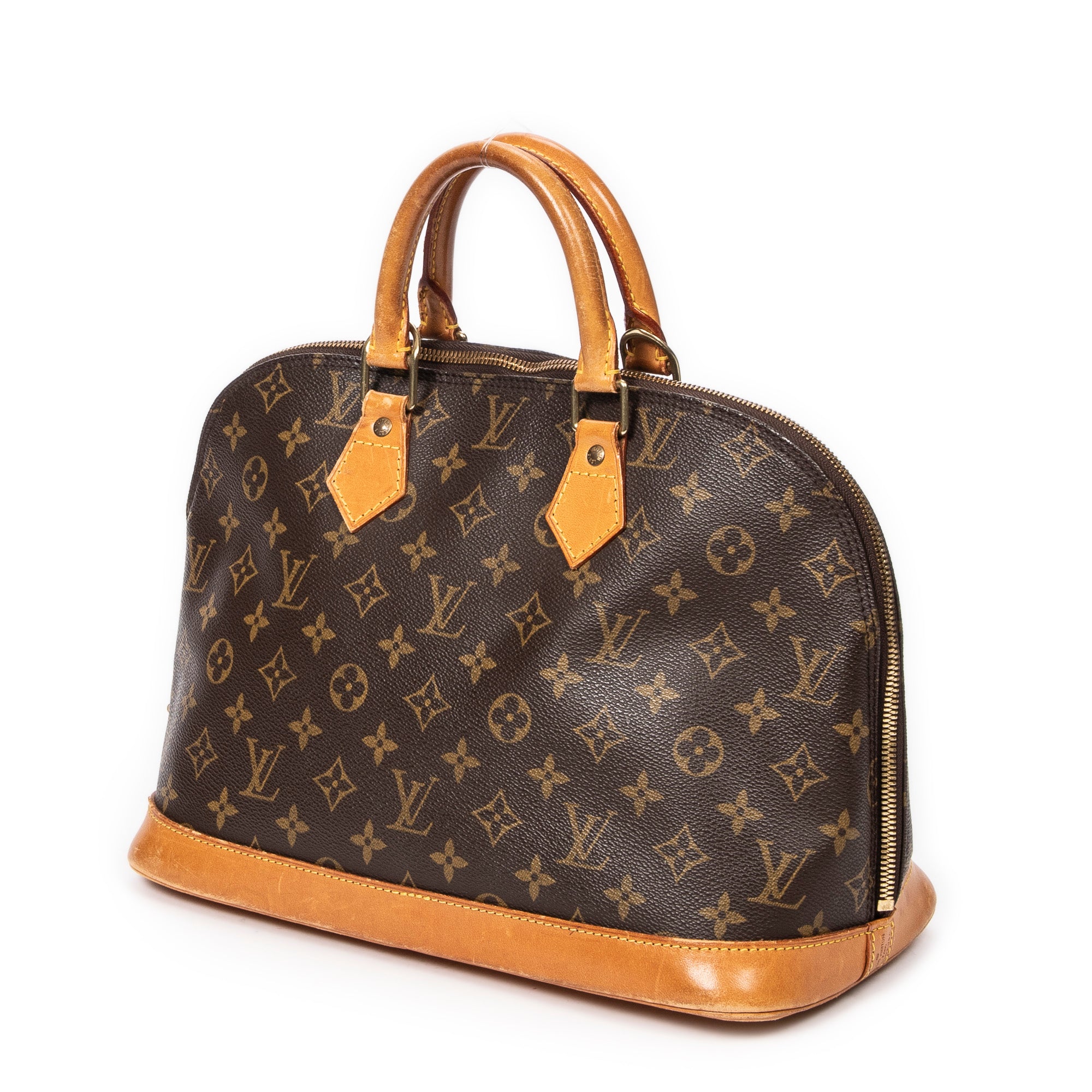 Handbag Alma PM Brown Monogram Canvas