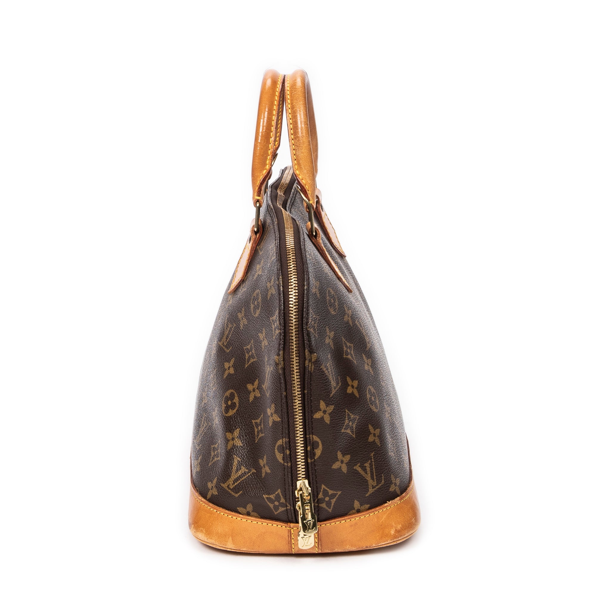 Handbag Alma PM Brown Monogram Canvas