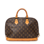Handbag Alma PM Brown Monogram Canvas