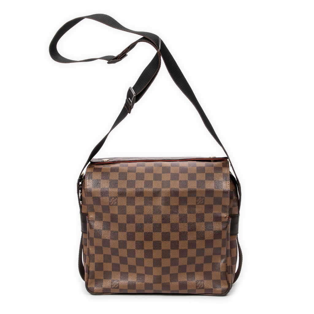 Shoulder Bag Naviglio Brown Damier Ebene
