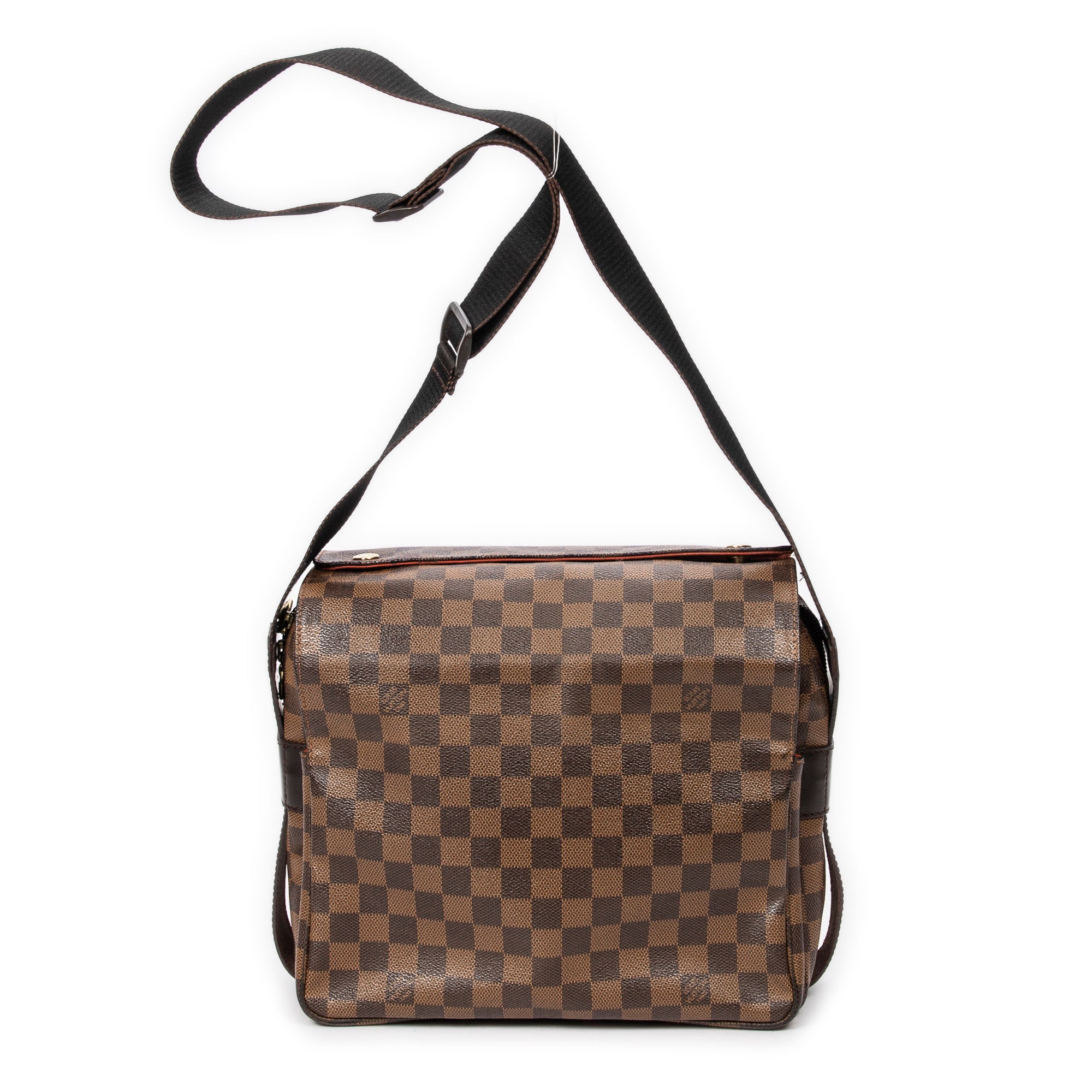 Shoulder Bag Naviglio Brown Damier Ebene