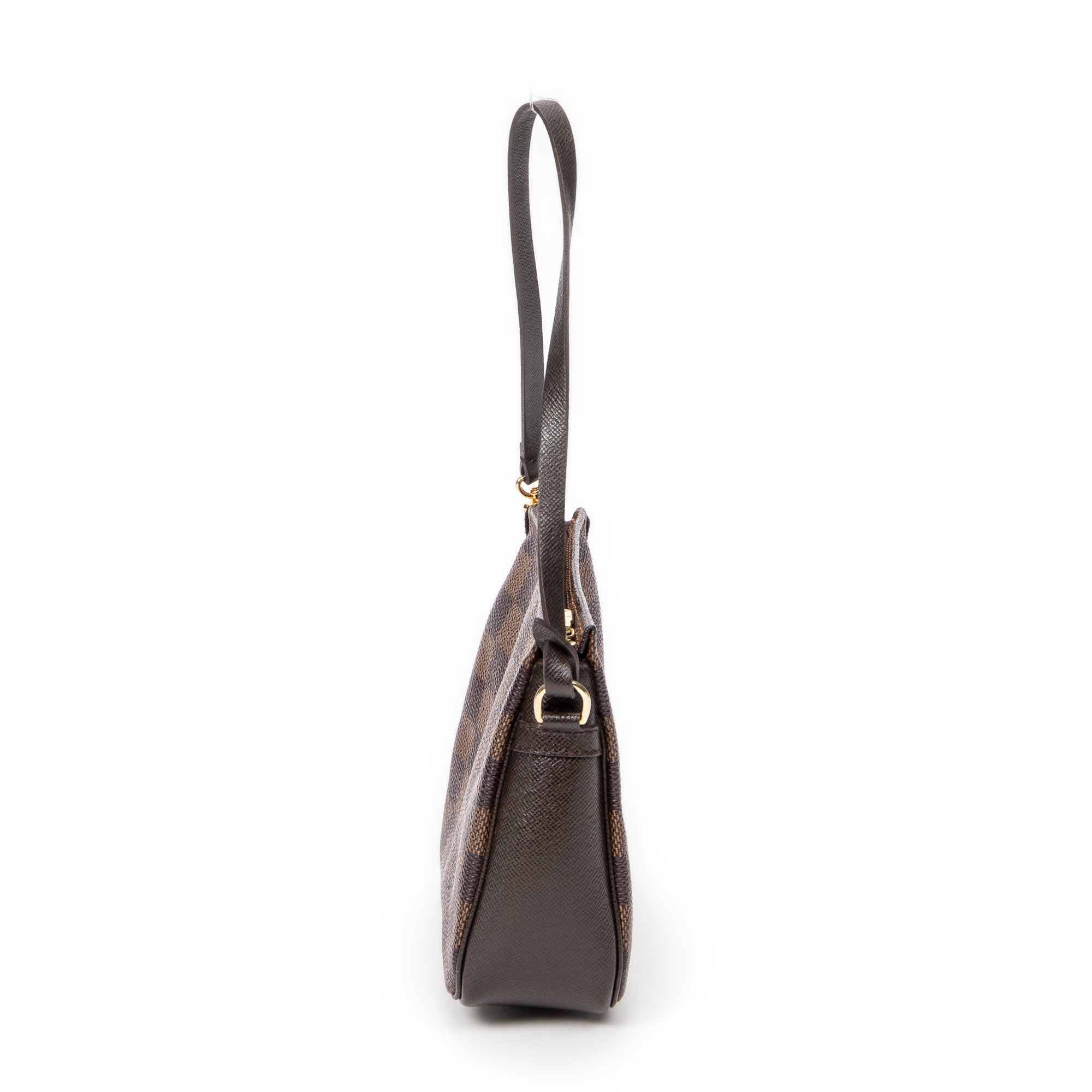 Pouch Trousse Make Up Pochette Brown Damier Ebene