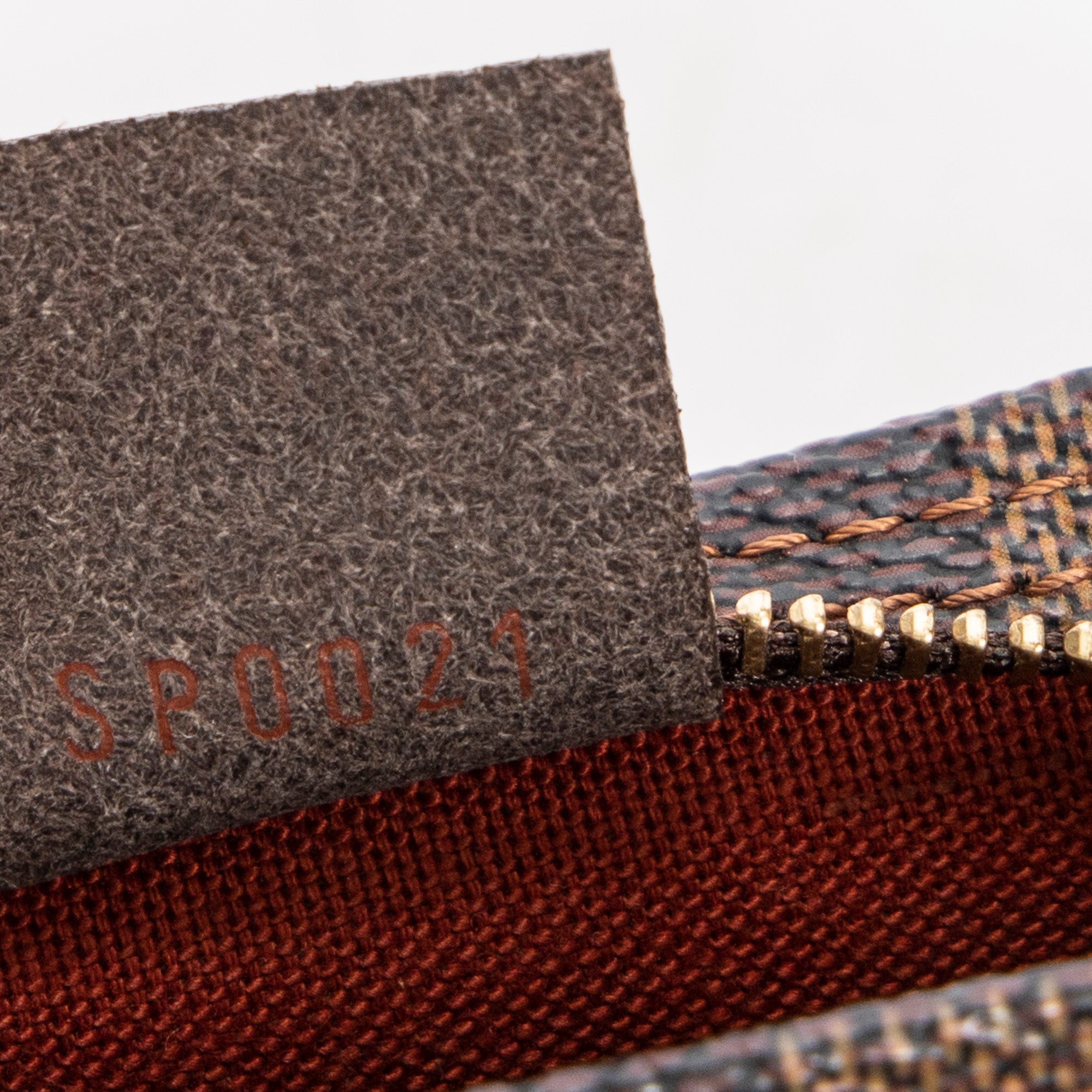 Pouch Trousse Make Up Pochette Brown Damier Ebene