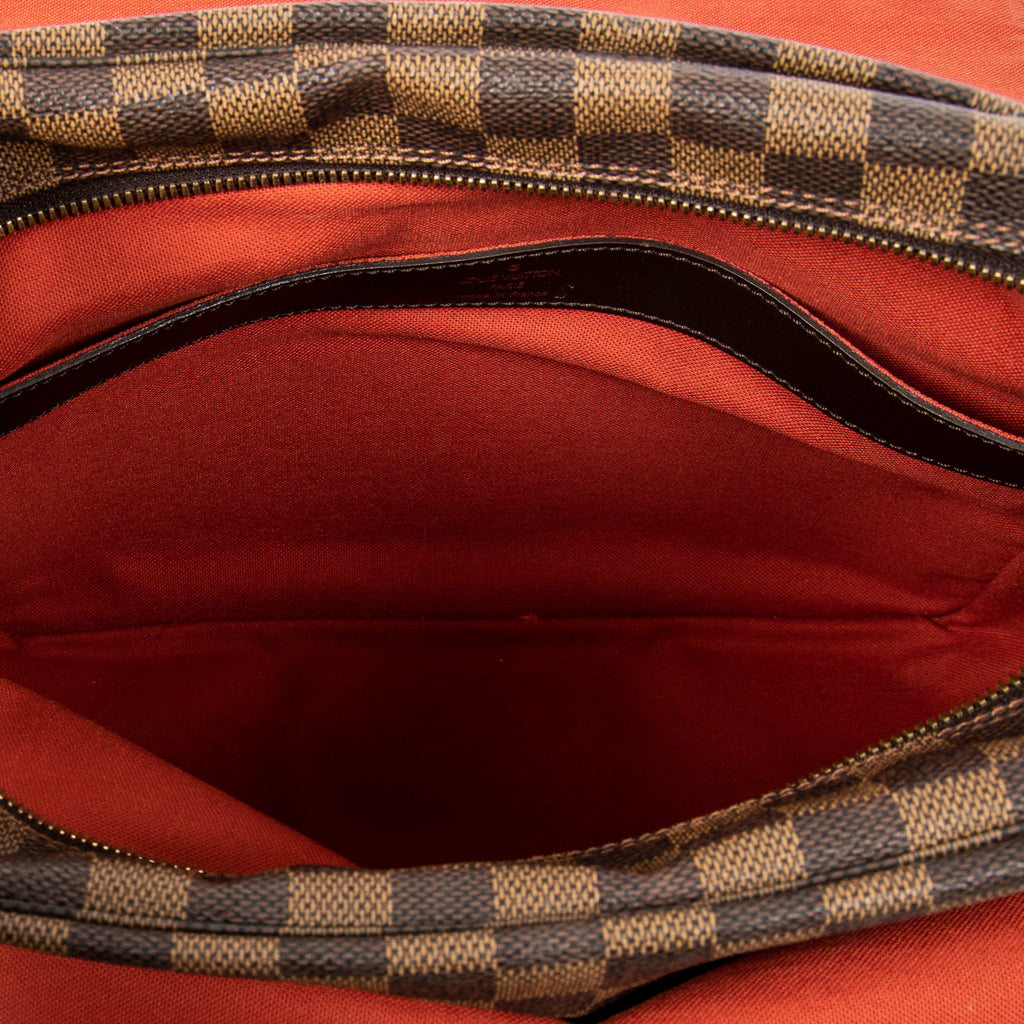 Shoulder Bag Naviglio Brown Damier Ebene