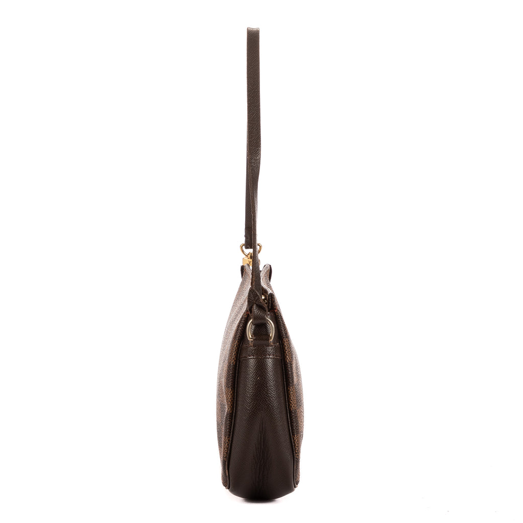 Bolso Trousse Maquillaje Pochette Marrón Damier Ebene