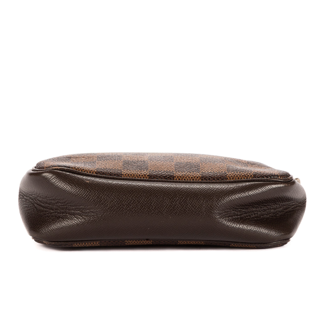 Bolso Trousse Maquillaje Pochette Marrón Damier Ebene