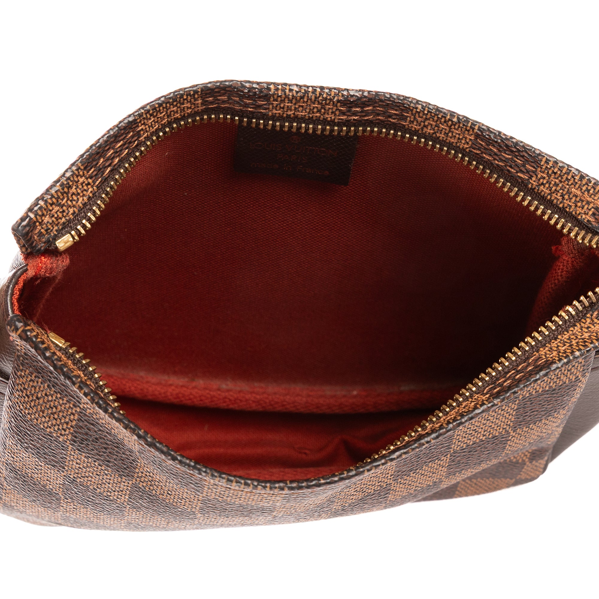 Handbag Trousse Make Up Pochette Brown Damier Ebene – BrandCo Paris