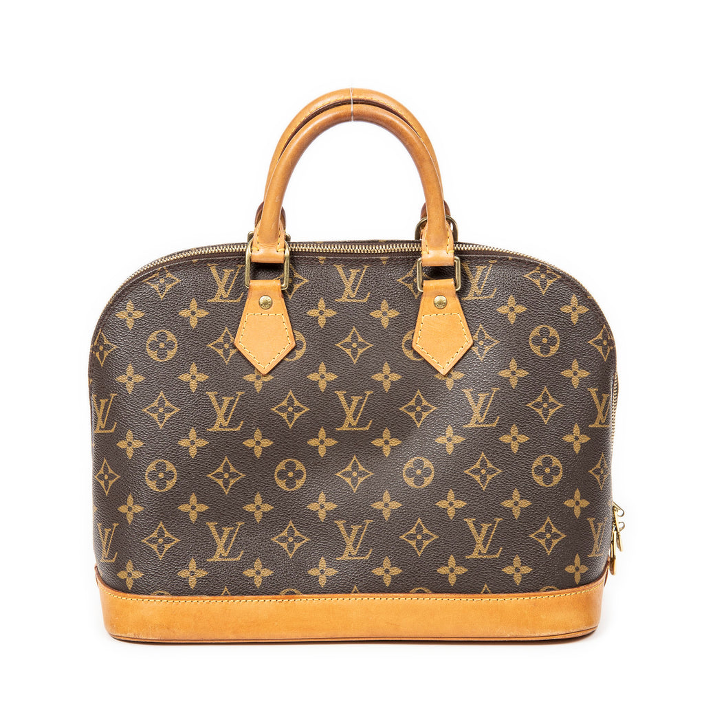 Handbag Alma PM Brown Monogram Canvas