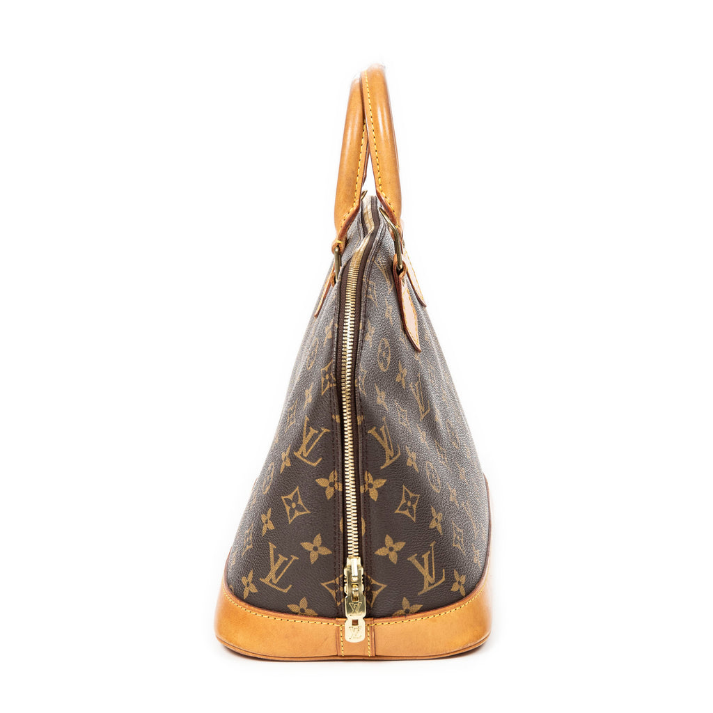 Handbag Alma PM Brown Monogram Canvas