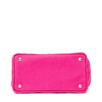 Bolso de hombro pequeño Canapa Tote con ojales Canapa Canvas fucsia