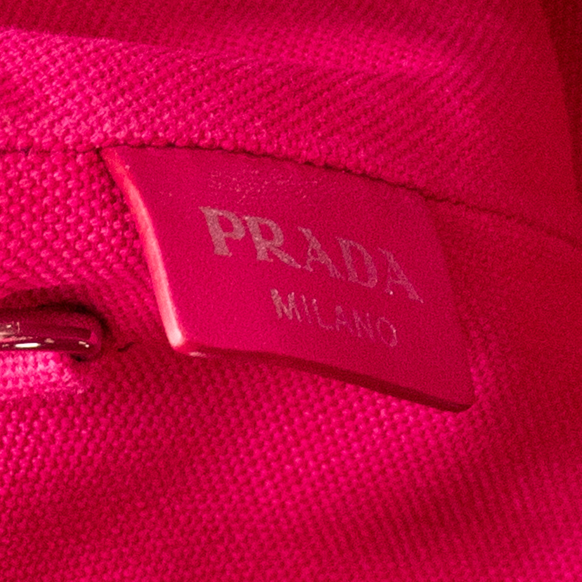 Bolso de hombro pequeño Canapa Tote con ojales Canapa Canvas fucsia