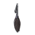 Shoulder Bag Abbey D-Ring Messenger Dark Brown Monogrammed Nylon Canvas