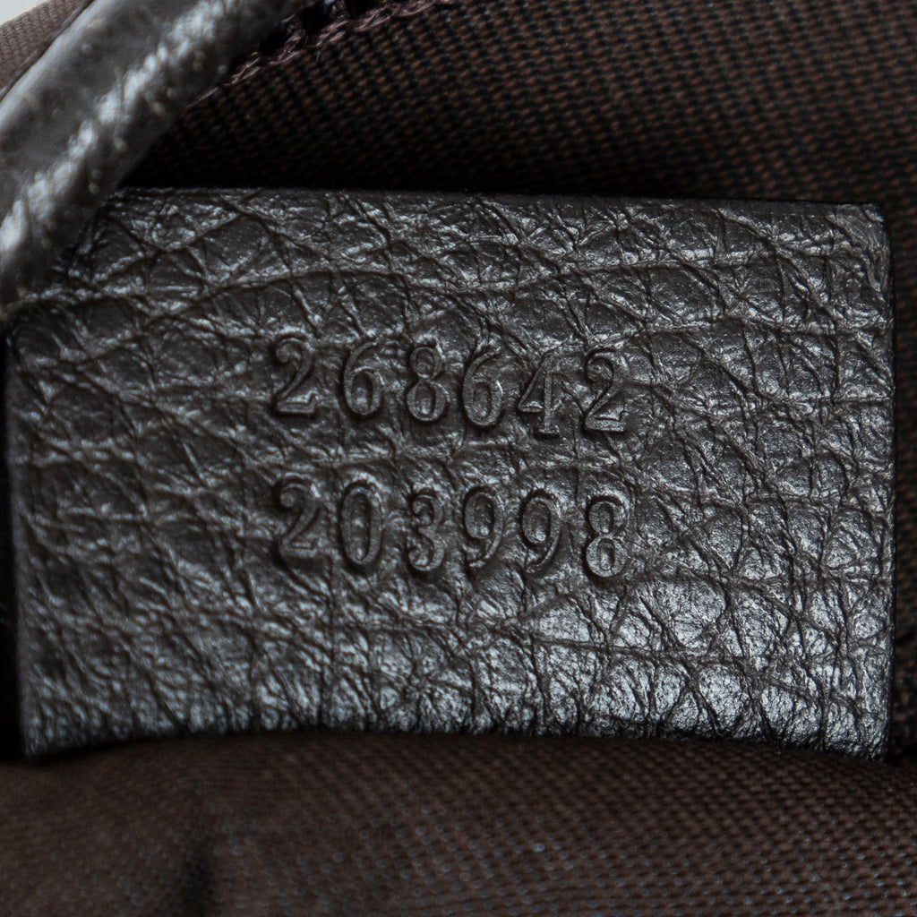 Shoulder Bag Abbey D-Ring Messenger Dark Brown Monogrammed Nylon Canvas