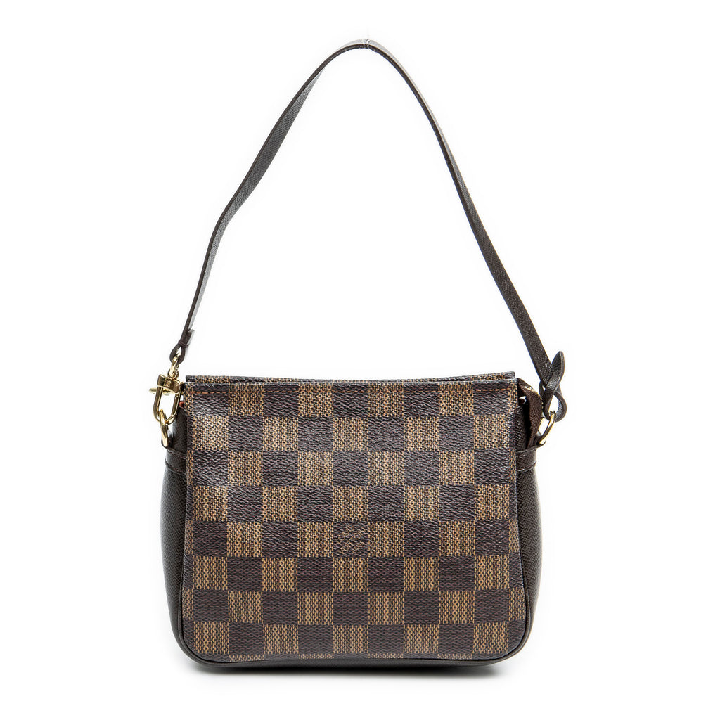 Handbag Trousse Make Up Pouch Brown Damier Ebene
