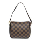 Handbag Trousse Make Up Pouch Brown Damier Ebene