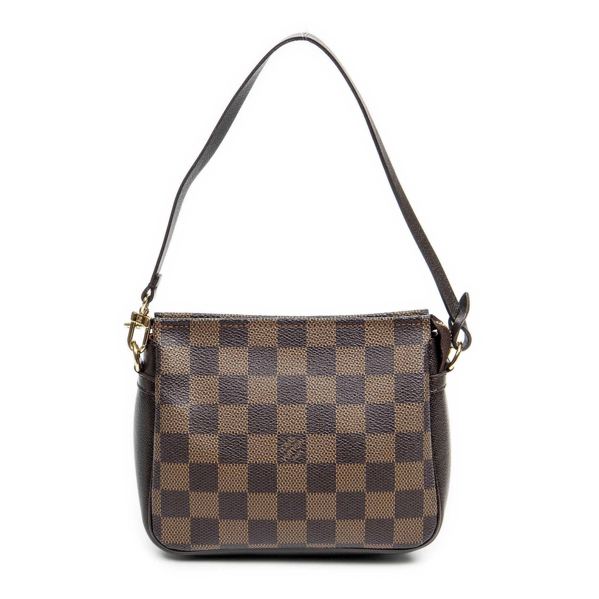 Handbag Trousse Make Up Pouch Brown Damier Ebene
