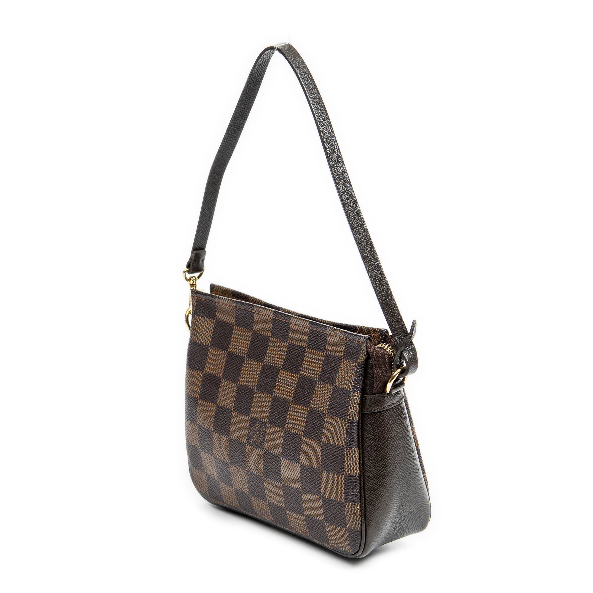 Handbag Trousse Make Up Pouch Brown Damier Ebene