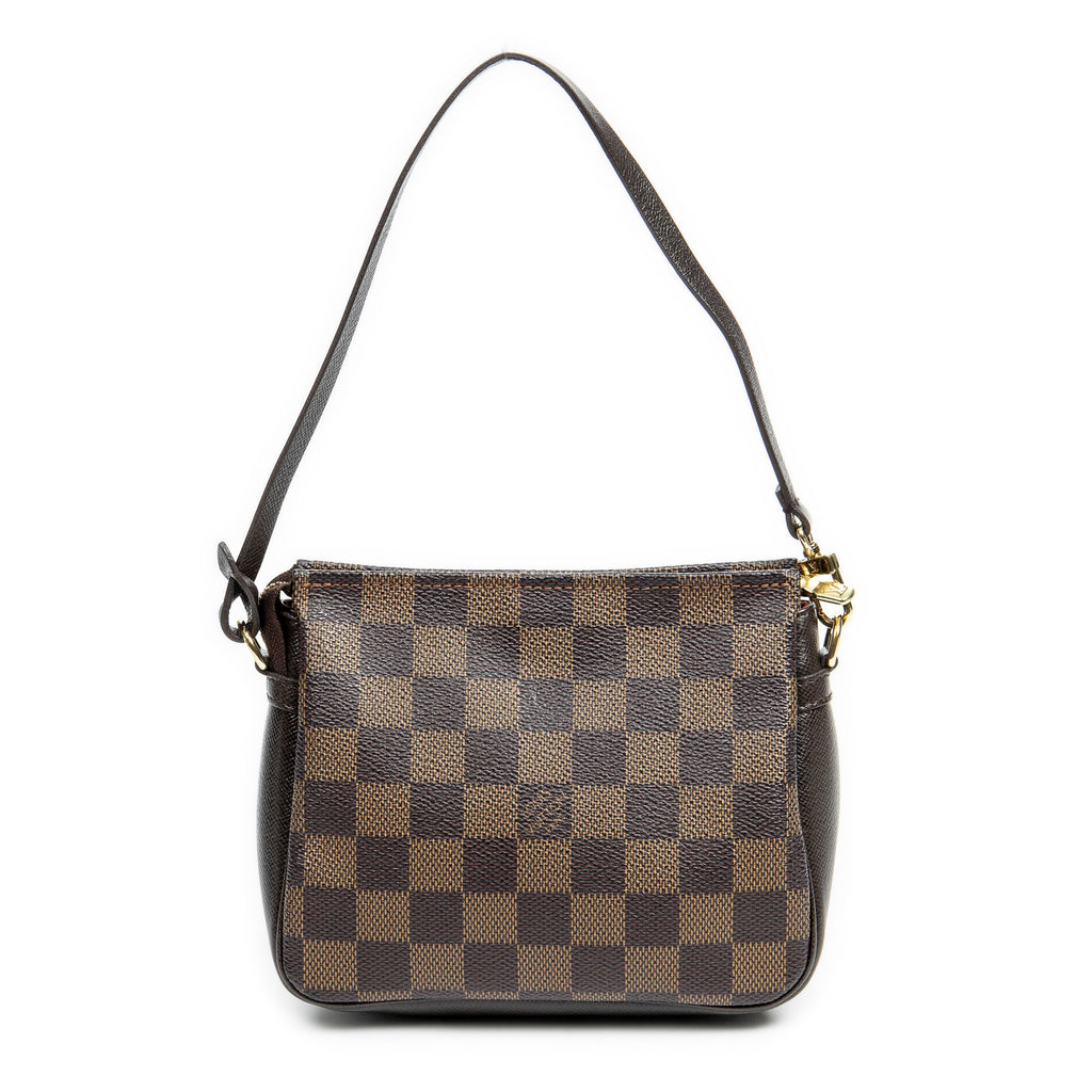 Handbag Trousse Make Up Pouch Brown Damier Ebene