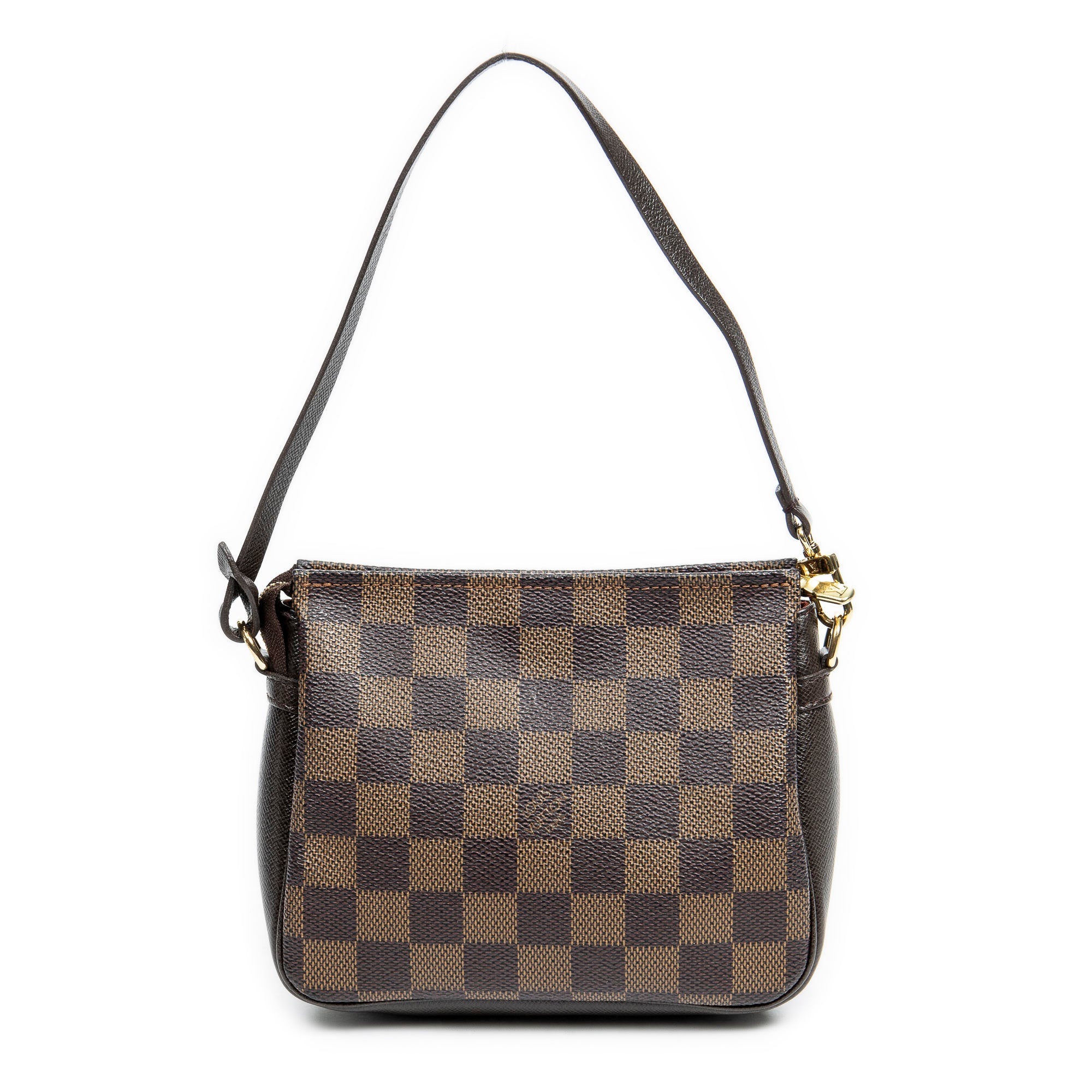 Handbag Trousse Make Up Pouch Brown Damier Ebene