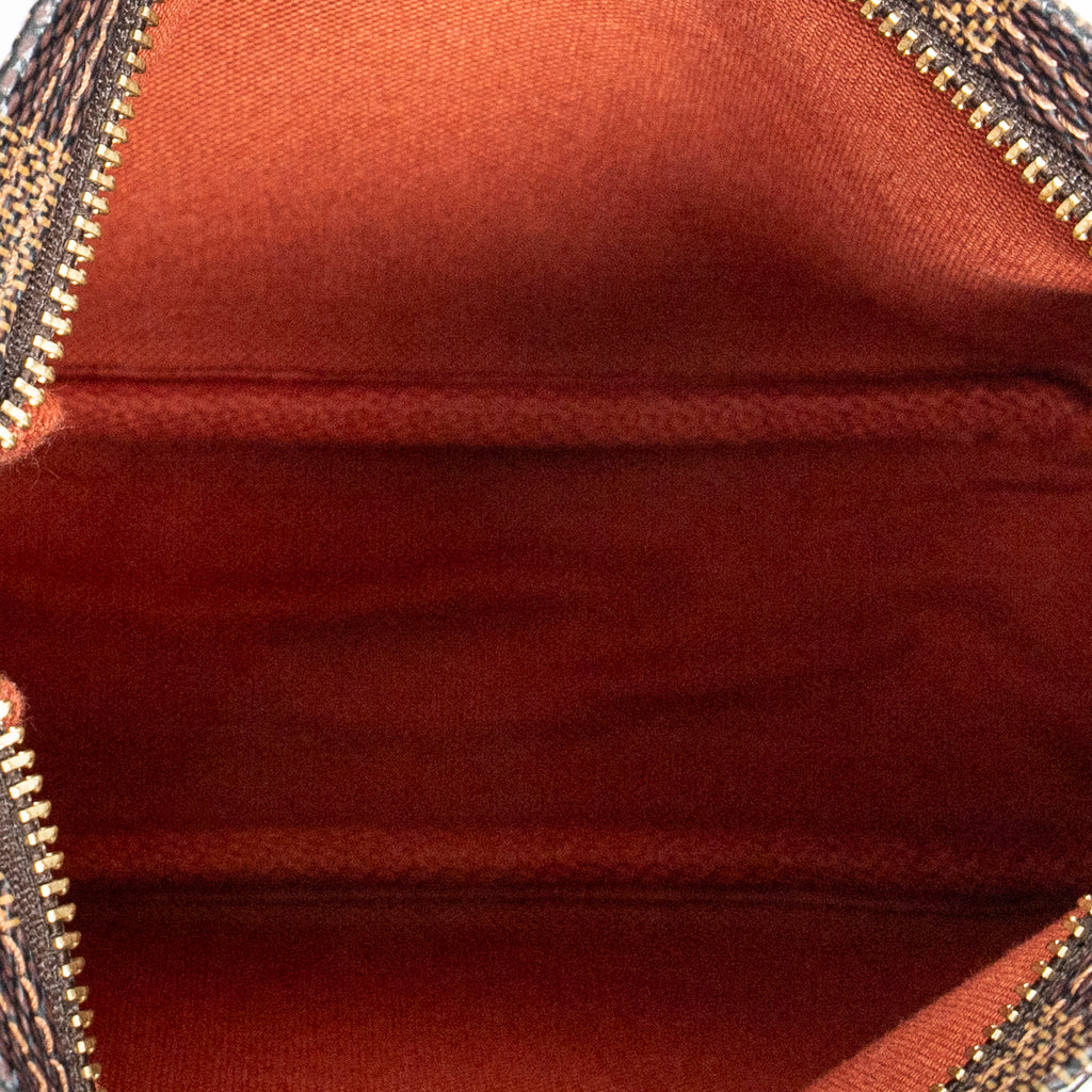 Handbag Trousse Make Up Pouch Brown Damier Ebene