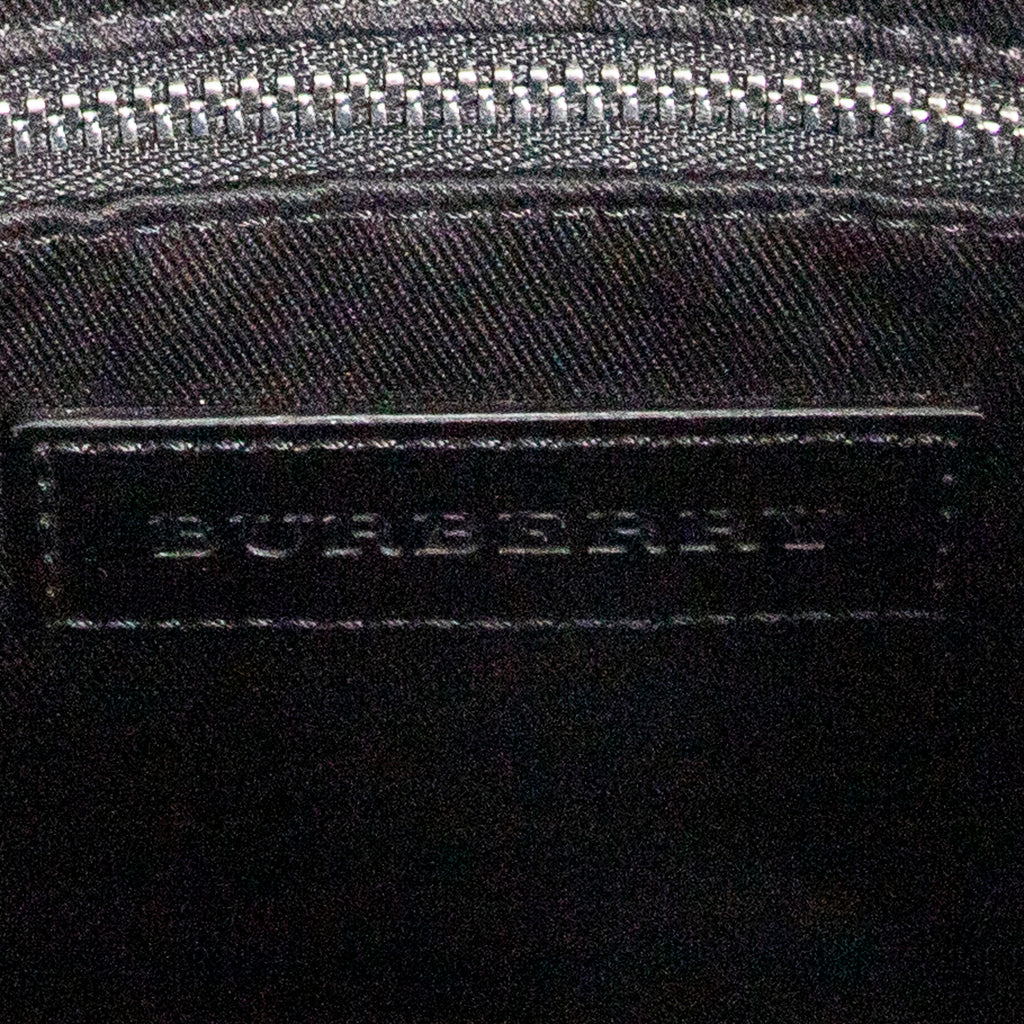 Shoulder Bag Flat Square Messenger Gray Smoked Check Coated Canvas