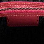 Shoulder Bag Large Lady Dior Zip Red Cannage Patent Leather