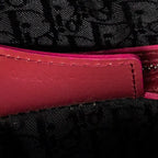 Shoulder Bag Large Lady Dior Zip Red Cannage Patent Leather