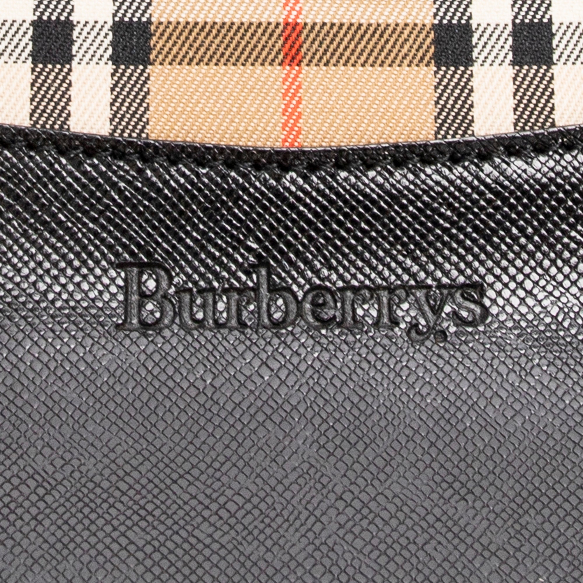 Sac bandoulière cabas Burberrys grand modèle en toile à carreaux Haymarket beige