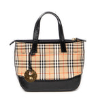 Sac à main Petit sac à main zippé Beige Haymarket Check Canvas