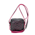 Bolso de Hombro Mini Anagrama Borla Cruzado Piel de Becerro Negra