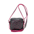 Sac Bandoulière Mini Anagram Pompon Bandoulière Cuir de Veau Noir