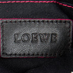 Bolso de Hombro Mini Anagrama Borla Cruzado Piel de Becerro Negra