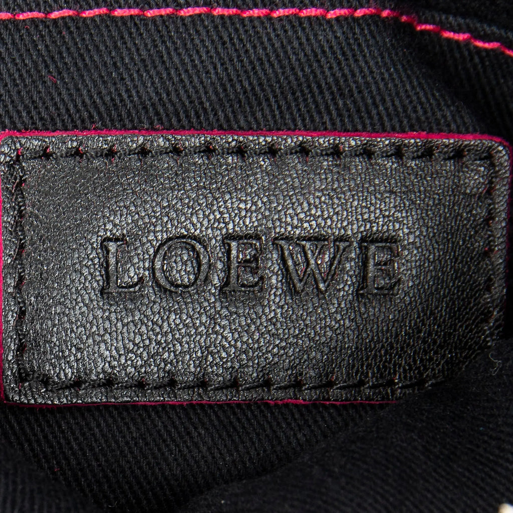 Sac Bandoulière Mini Anagram Pompon Bandoulière Cuir de Veau Noir