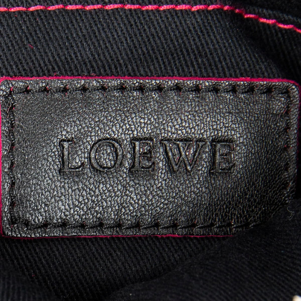 Sac Bandoulière Mini Anagram Pompon Bandoulière Cuir de Veau Noir