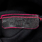 Bolso de Hombro Mini Anagrama Borla Cruzado Piel de Becerro Negra