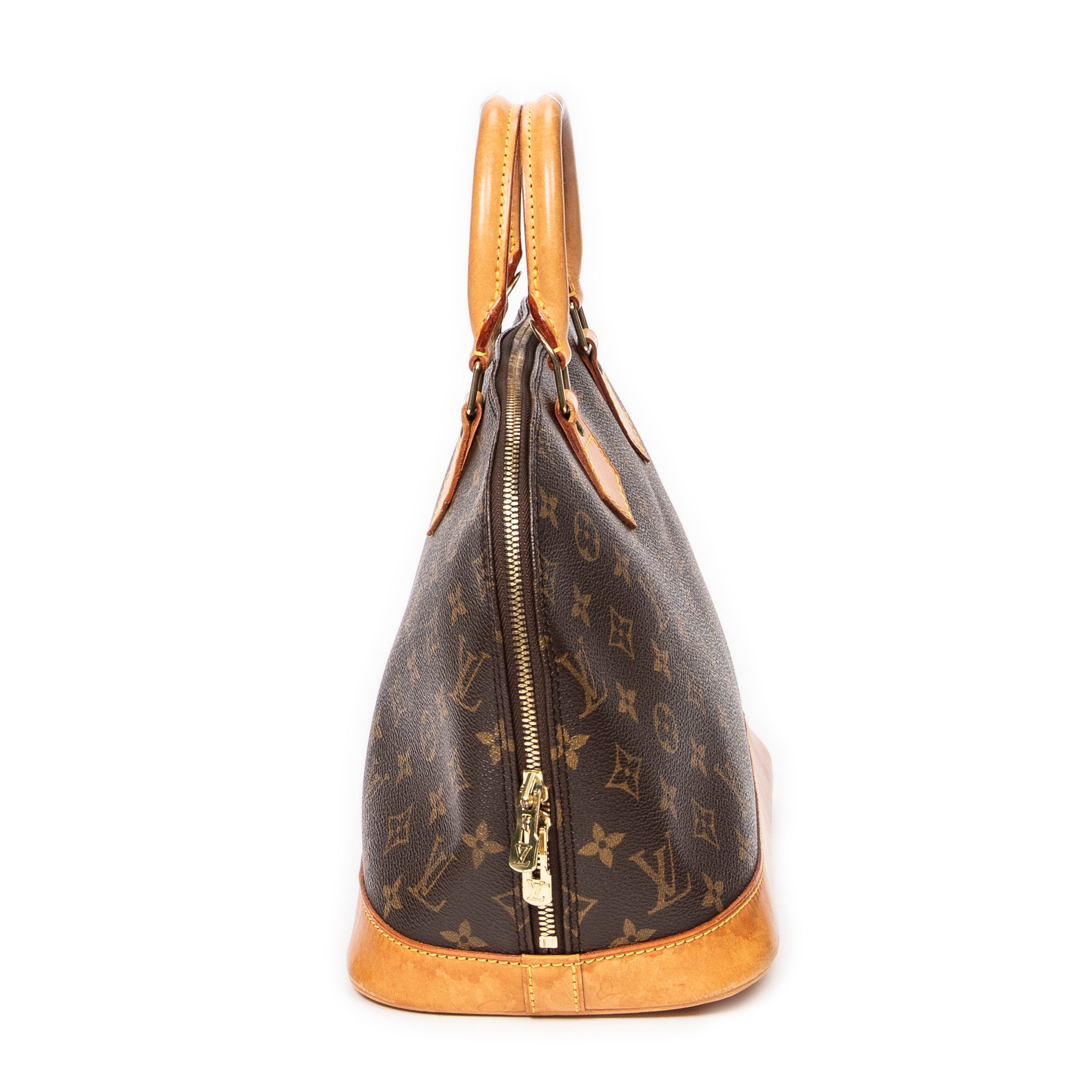 Handbag Alma PM Brown Monogram Canvas