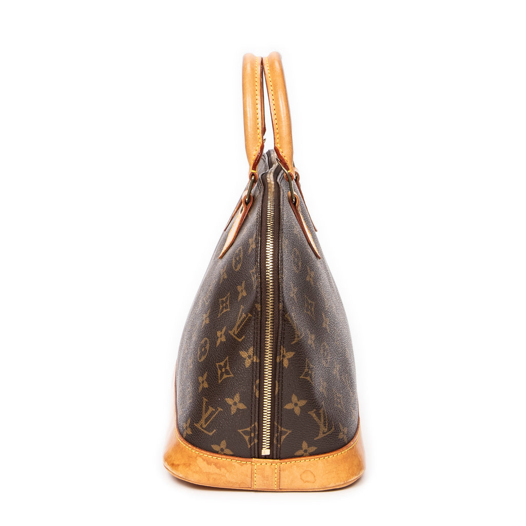 Handbag Alma PM Brown Monogram Canvas