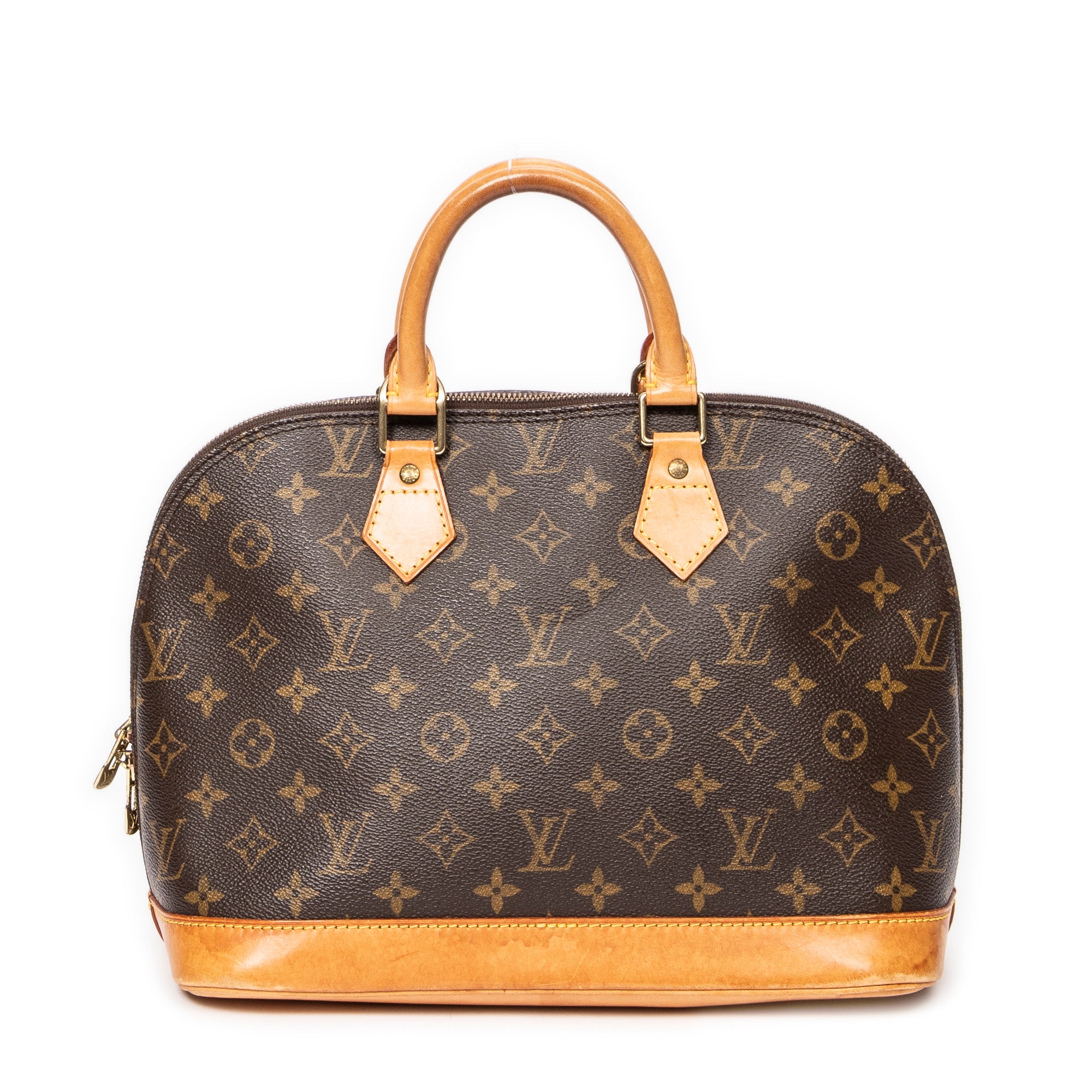 Handbag Alma PM Brown Monogram Canvas