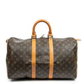 Travel Bag Keepall 45 Brown Monogram Canvas