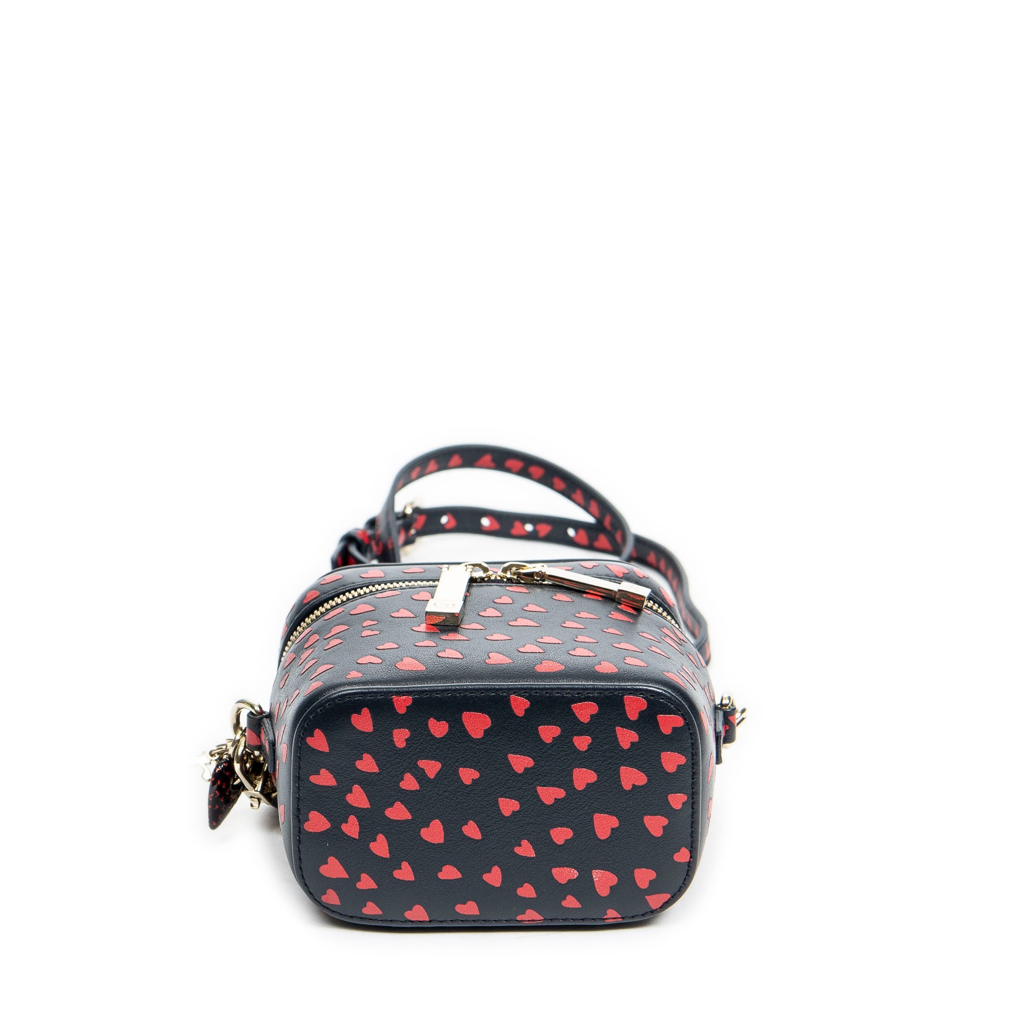 Shoulder Bag Micro Lady Dior Vanity Case Navy Heart Printed Leather