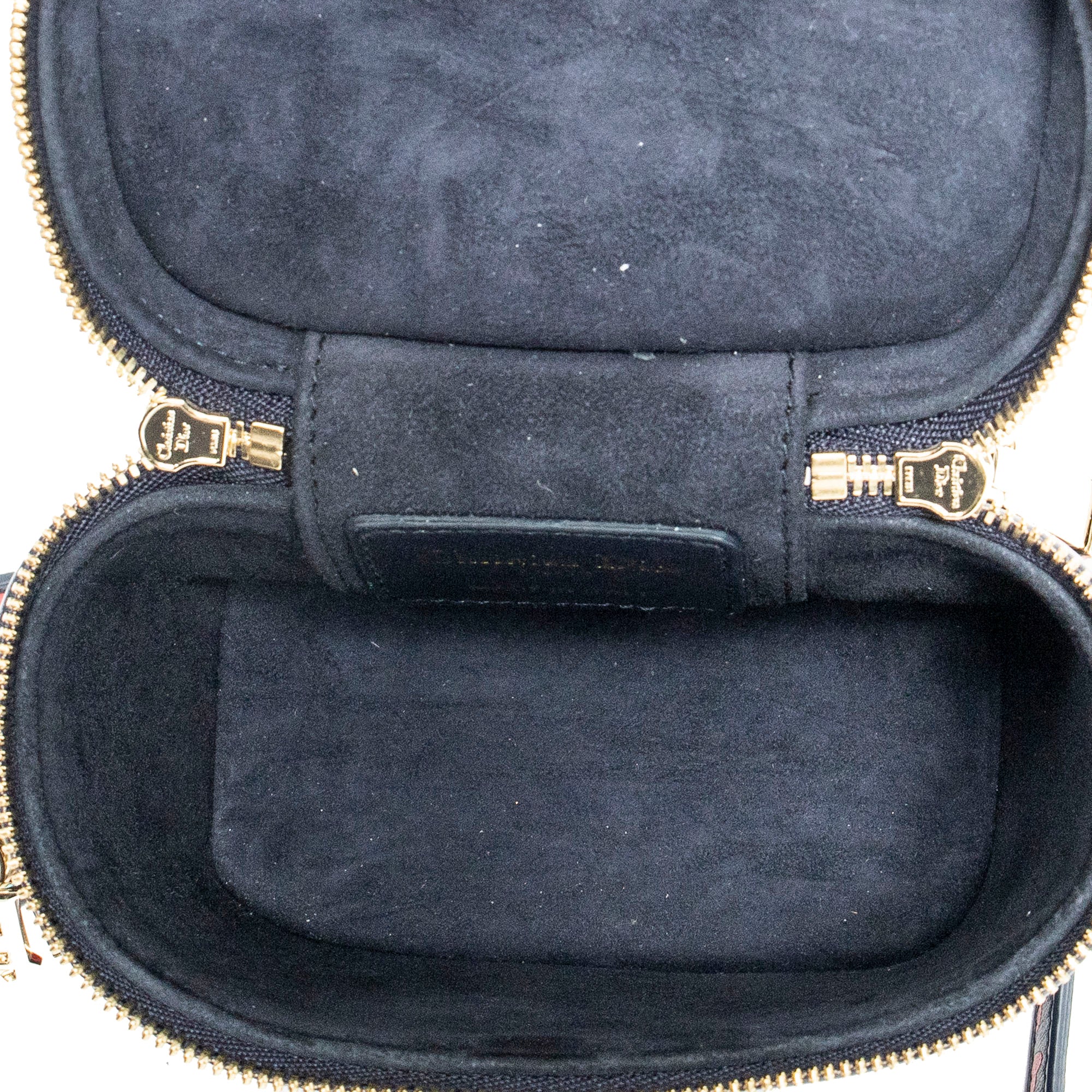 Shoulder Bag Micro Lady Dior Vanity Case Navy Heart Printed Leather