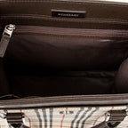 Shoulder Bag Flat Tote Beige Nova Check Canvas