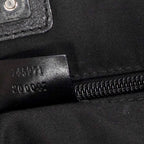 Shoulder Bag Slip Pocket GG Tote Black Monogrammed Canvas