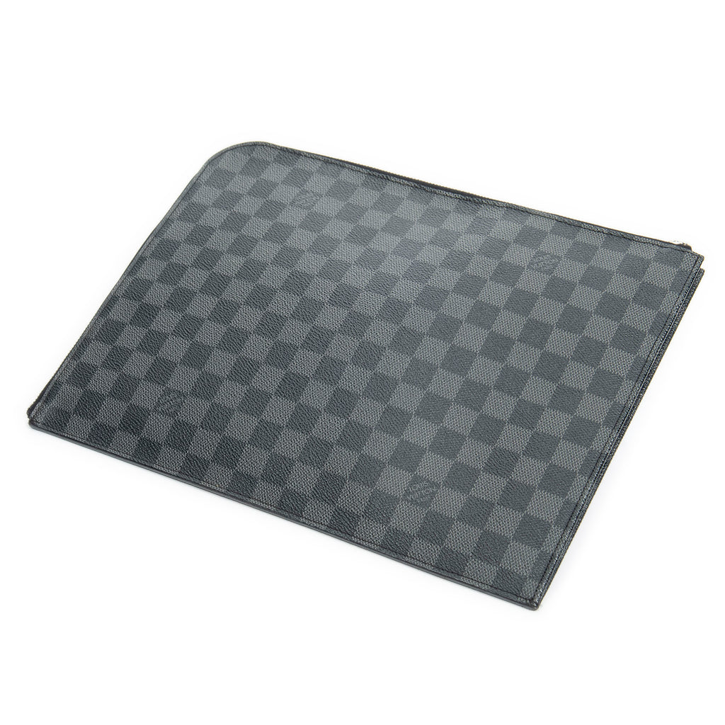 Bolso de mano Pochette Jour negro Damier Graphite