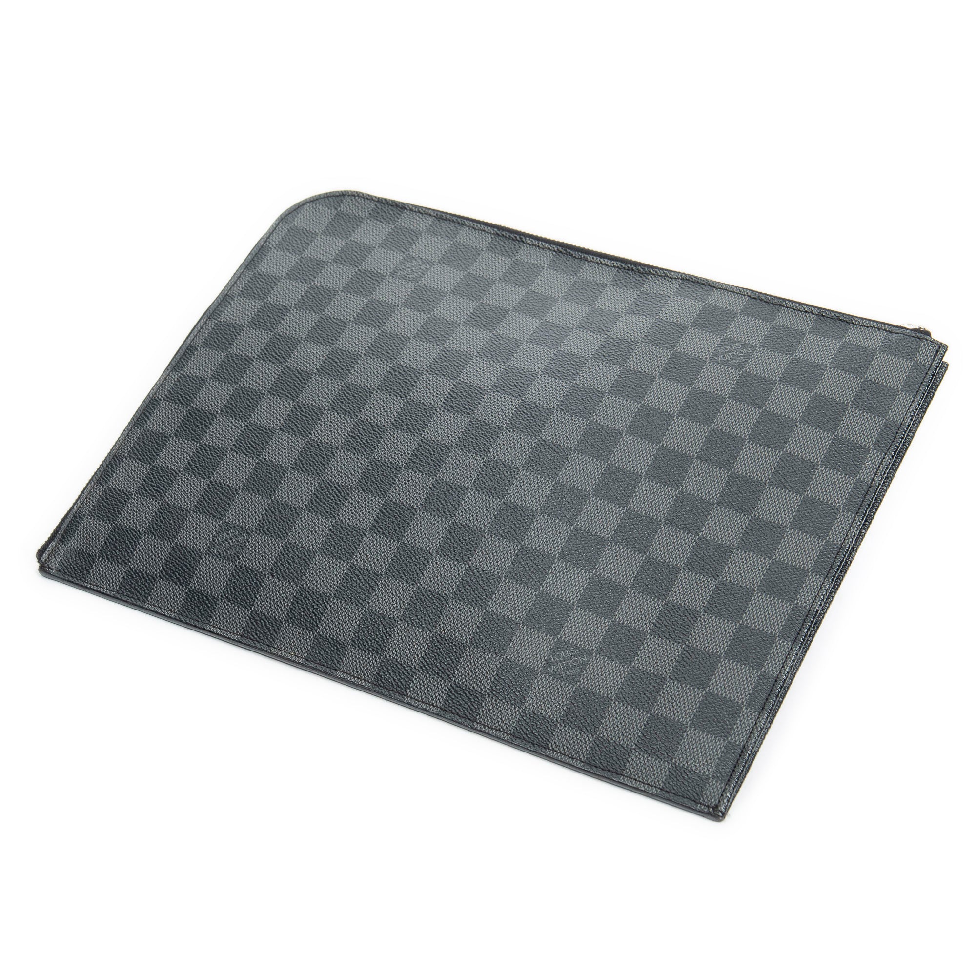 Bolso de mano Pochette Jour negro Damier Graphite