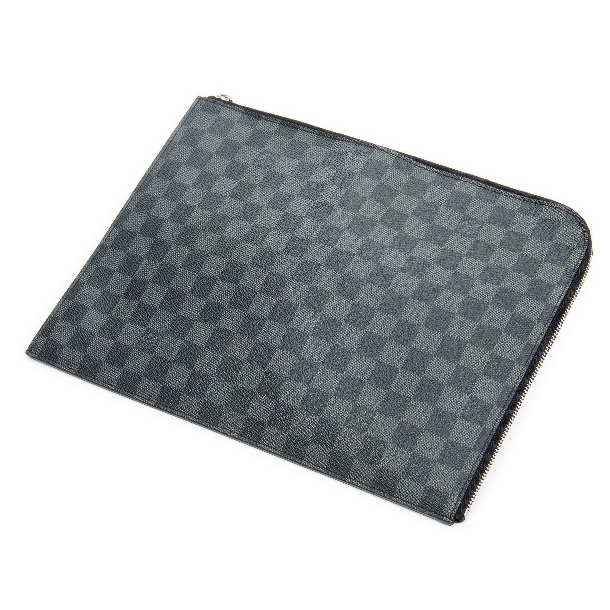 Bolso de mano Pochette Jour negro Damier Graphite