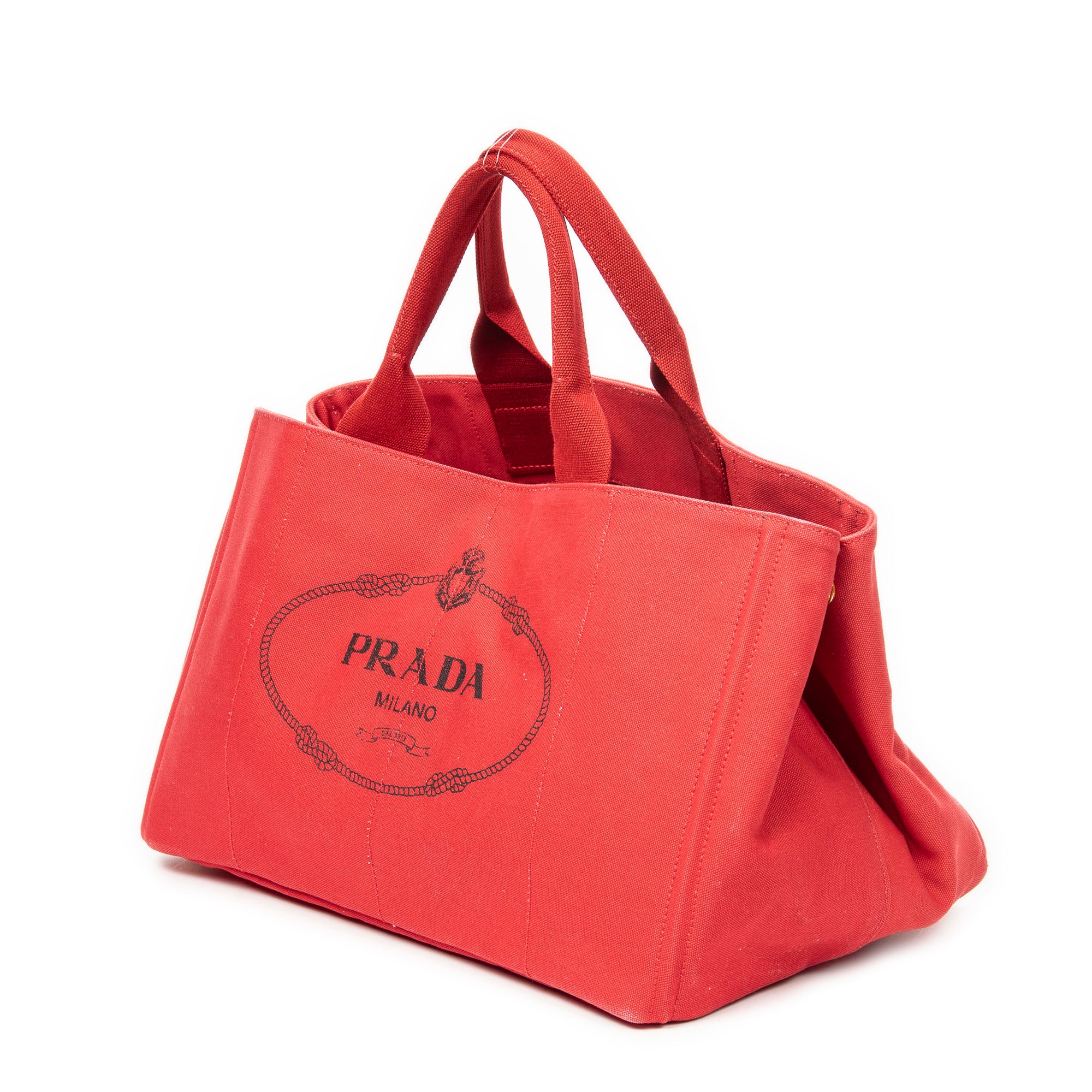 Bolso de mano grande Canapa Tote Lona Canapa Roja